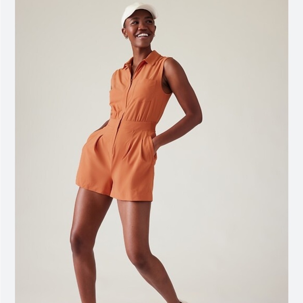 Athleta Brooklyn Women's Tan Romper